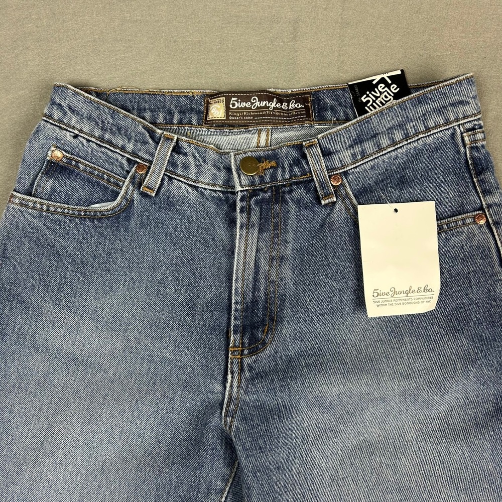 5ive Jungle & Co Denim Shorts Relaxed Fit Mens 30 Blue NWT - Picture 3 of 10